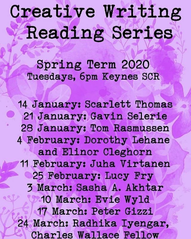 Creative writing reading series this term: ift.tt/2uK0bZv