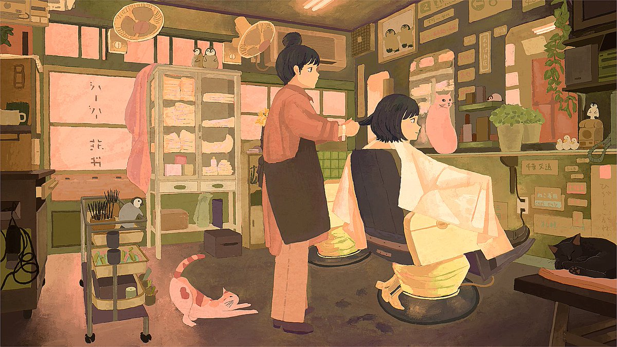 「Barber?? 」|tabi🐧のイラスト