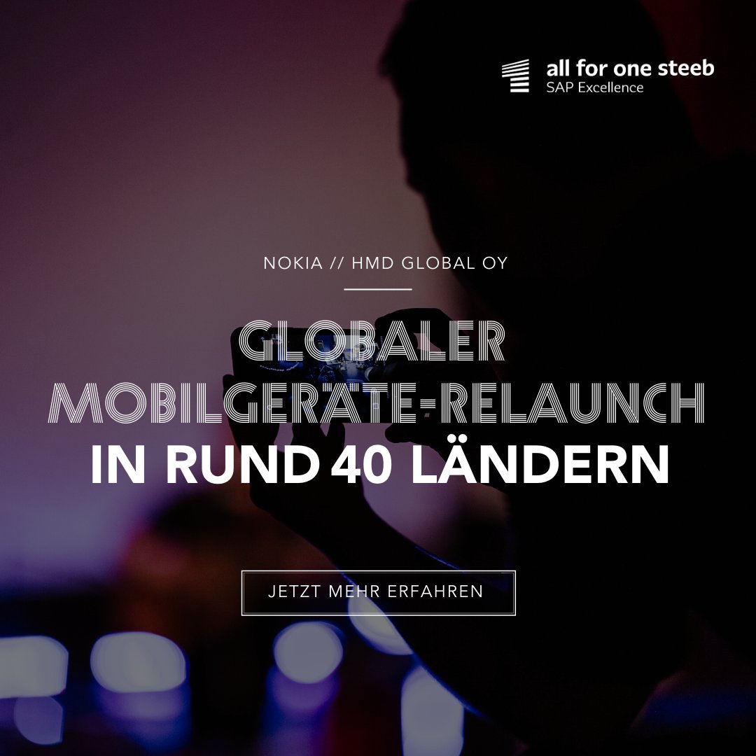 AllforOneSteeb's tweet photo. 40 Länder in nur 9 Monaten durch #Cloud-ERP angebunden: Lesen Sie in der aktuellen #CaseStudy, wie #Nokia durch eine #cloudbasierte ERP-Lösung seine Produktion auslagert. Zum kostenfreien Download: https://t.co/NR2zGtojgZ #SAP #CloudERP #2TierStrategie #DigitalTransformation https://t.co/iADW5mieud