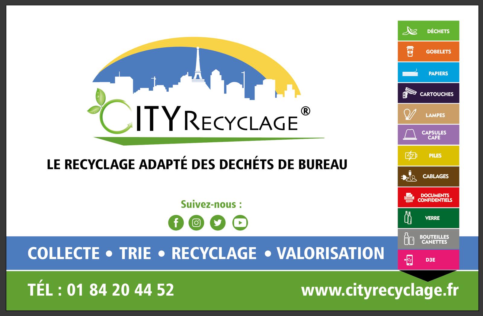 Recyclage des fournitures de bureau en entreprise : City Debarras