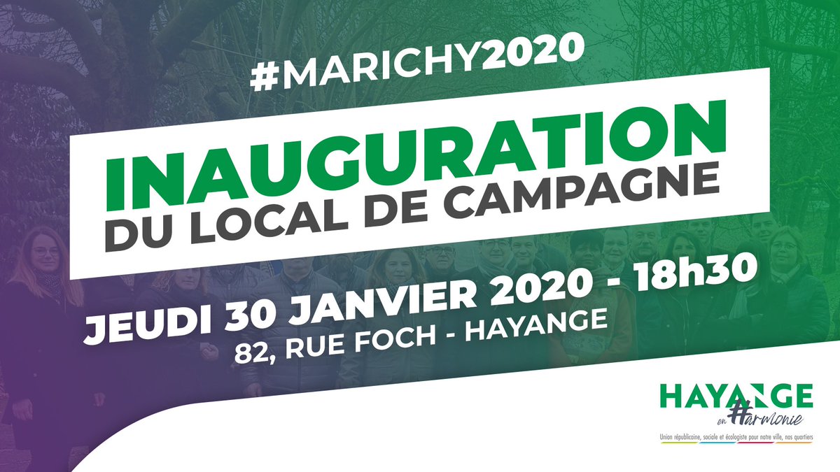 Hayange2020's tweet photo. L’inauguration c’est ce soir ! Venez rencontrer notre équipe et partager avec nous le pot de l’amitié ! ⤵️ #hayange2020 #AvecJeanMarc https://t.co/94a0QE1uC7