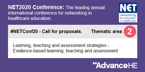 AdvanceHE's tweet photo. Great news - our call for abstracts for #NETConf20 has been extended until 21 February 2020 giving you even more time to share your research projects and new initiatives in healthcare education. Find our more and submit an abstract: https://t.co/2XnKiq4qVQ #highered https://t.co/U1QHURr0wS