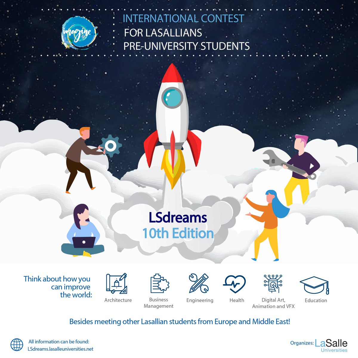 lasallearlep's tweet photo. ¿Ideas para mejorar el mundo? ¡Participa en #LSdreams! La iniciativa está dirigida a estudiantes preuniversitarios de 
@lasalleorg de Europa y Oriente Medio, y busca soluciones sostenibles a los grandes retos globales 🌎 #MiraMásAllá https://t.co/NjPKNyjHVs