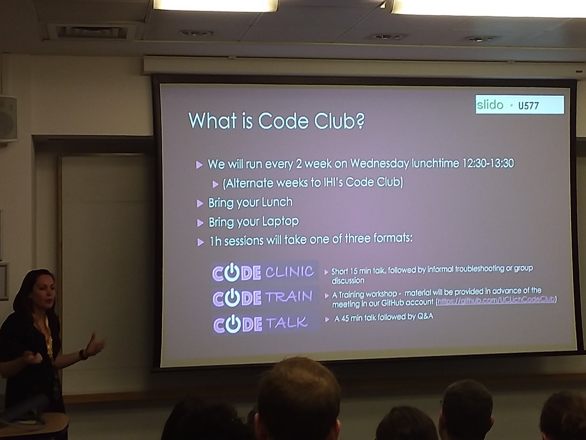 eResearch_UCL's tweet image. Great to see the grass roots coding community growing at UCL - building on the success at @UCL_IHI Code Club 

#rse #researchsoftwareengineering 
@uclrits