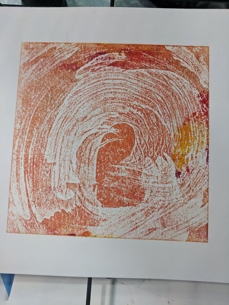 This time last year artists Jenny Thomas and <a href="/FabianMOsborne/">Matthias Printmaking</a> (behind the camera) went to Nottingham high school to teach the Arts staff how to do #lino #etching and layered prints using their presses!

#ThrowbackThursday #Tbt