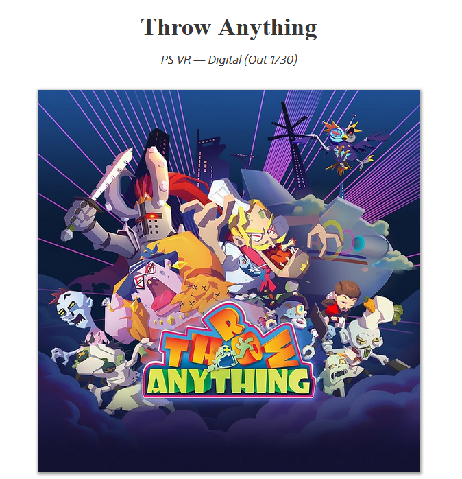 Max_Ledroom's tweet image. #ÚLTIMAHORA: "The Treping Dead" se cae de los estrenos de #PlaystationVR?
Hoy 30/01 se iba a lanzar el juego #ThrowAnything de @Kaleb_Jung en #PSVR pero de nuevo vemos que no aparece en ninguna store.
Mira que nos caen bien estos zombies,pero es que tienen muy poco aguante.😓