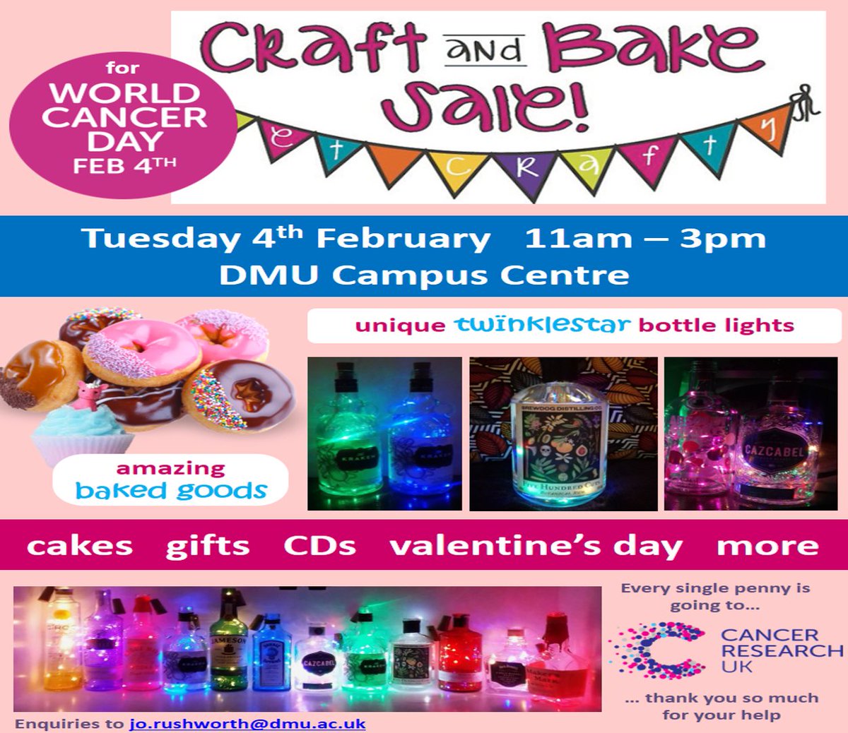 Prof Jo Rushworth NTF(非凡) (@biolology_lincs) on Twitter photo Please come along next Tuesday 4th February to our awesome charity Bake and Craft Sale (DMU Campus Centre) for #WorldCancerDay2020 <a href="/dmuleicester/">dmuleicester</a> <a href="/DMUHoSAHS/">P Illingworth he/him</a> <a href="/RkpatelDMU/">Rakesh</a> <a href="/DunfordLouise/">Louise Dunford</a> @demontfortsu <a href="/DMU_CI/">DMU Confucius Institute</a> 慈善义卖 <a href="/LibraryDMU/">DMU Library</a> <a href="/HaseebAhmad2/">Haseeb Ahmad 💙🏳️🌈🇬🇧🇵🇰</a> <a href="/leicslive/">LeicestershireLive</a> #pride #ValentinesDay2020 Please come along next Tuesday 4th February to our awesome charity Bake and Craft Sale (DMU Campus Centre) for #WorldCancerDay2020 <a href="/dmuleicester/">dmuleicester</a> <a href="/DMUHoSAHS/">P Illingworth he/him</a> <a href="/RkpatelDMU/">Rakesh</a> <a href="/DunfordLouise/">Louise Dunford</a> @demontfortsu <a href="/DMU_CI/">DMU Confucius Institute</a> 慈善义卖 <a href="/LibraryDMU/">DMU Library</a> <a href="/HaseebAhmad2/">Haseeb Ahmad 💙🏳️🌈🇬🇧🇵🇰</a> <a href="/leicslive/">LeicestershireLive</a> #pride #ValentinesDay2020