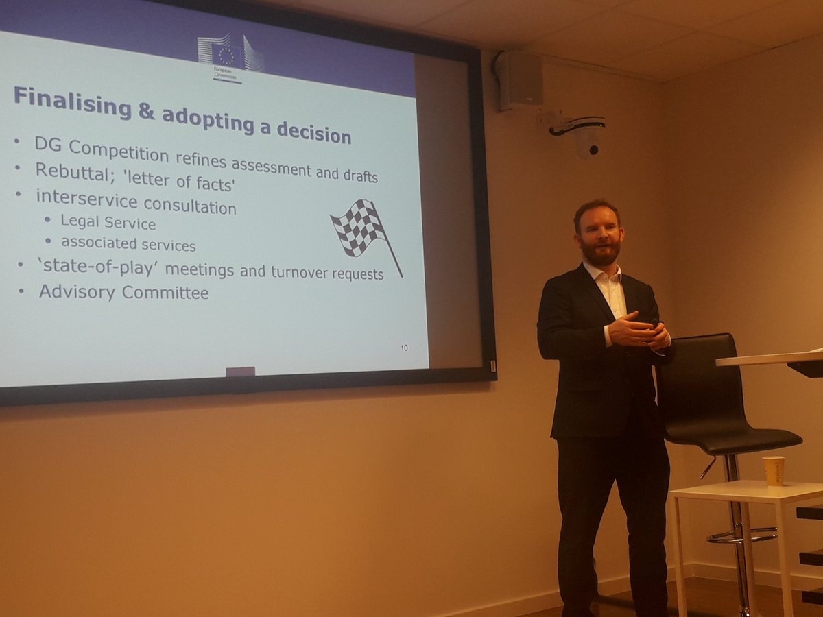 deckie's tweet photo. Day 4 of the @LawUCC @UCC Annual EU Trip.
A full morning at @EU_Commission . Currently having a superb presentation from Henry Abbott on antitrust procedure at @EU_Competition #eutrip2020 https://t.co/ZdEvkLouWy