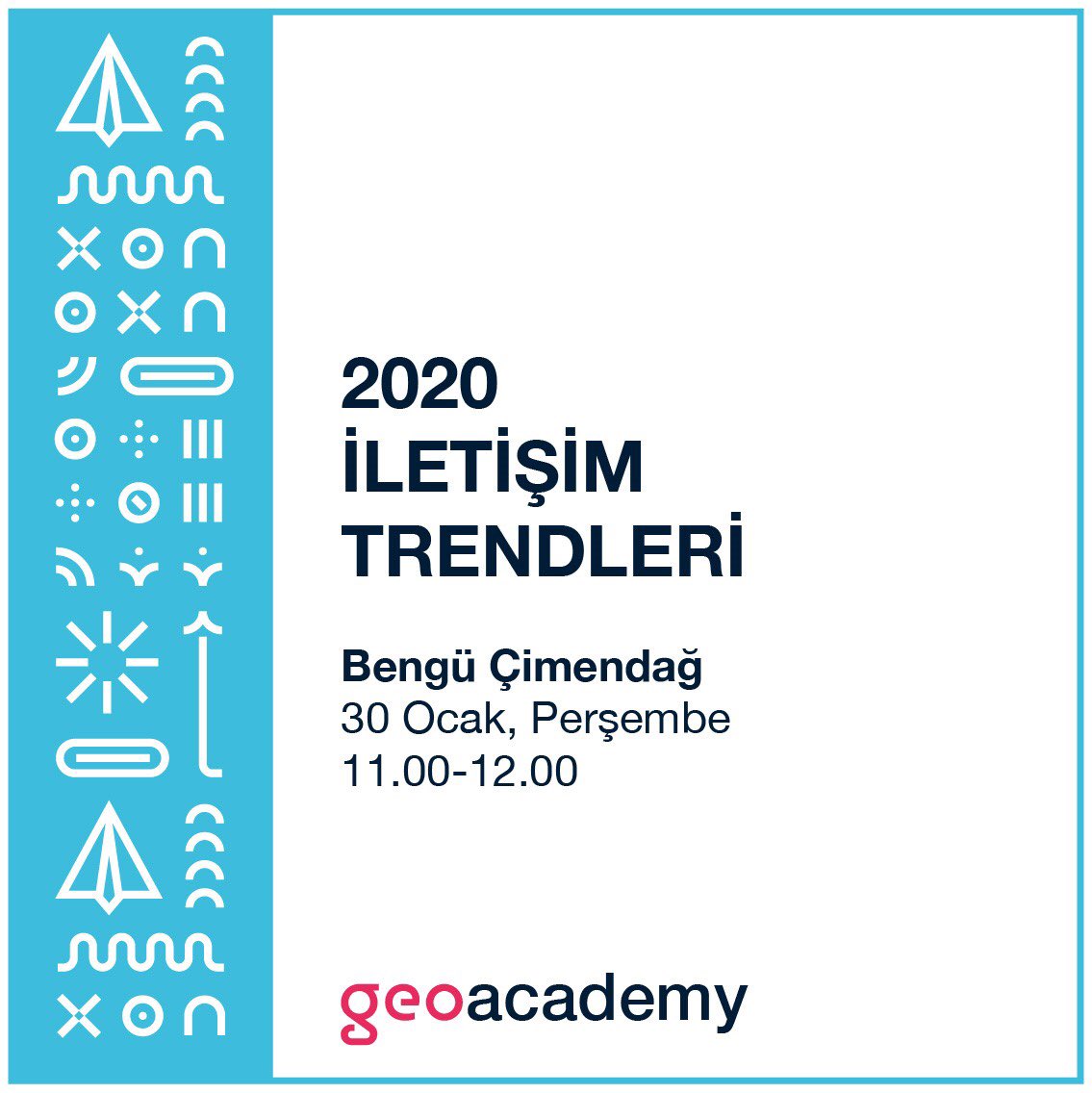 geometryist's tweet photo. Bugün GeoAcademy’de konumuz “2020 Trendler” idi. Head of Strategy Bengü Çimendağ’a sunumu için teşekkür ederiz... @bengu_cimendag https://t.co/IVZoVVDn4V