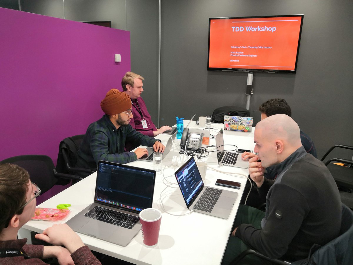 braddle's tweet image. Today I am running a #tdd workshop using #golang for some of the @SainsburysEng engineers.

#sainsburysTech #testAllTheThings #testingAllTheThings