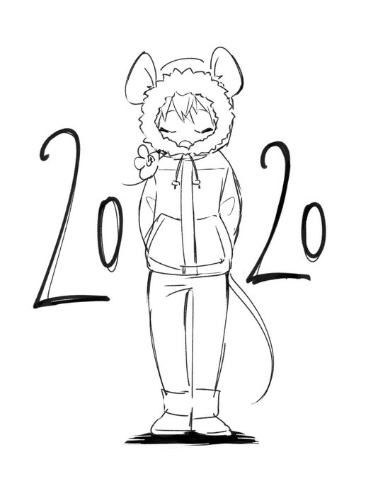 今年に入って最初に描いてたらくがきケニー 