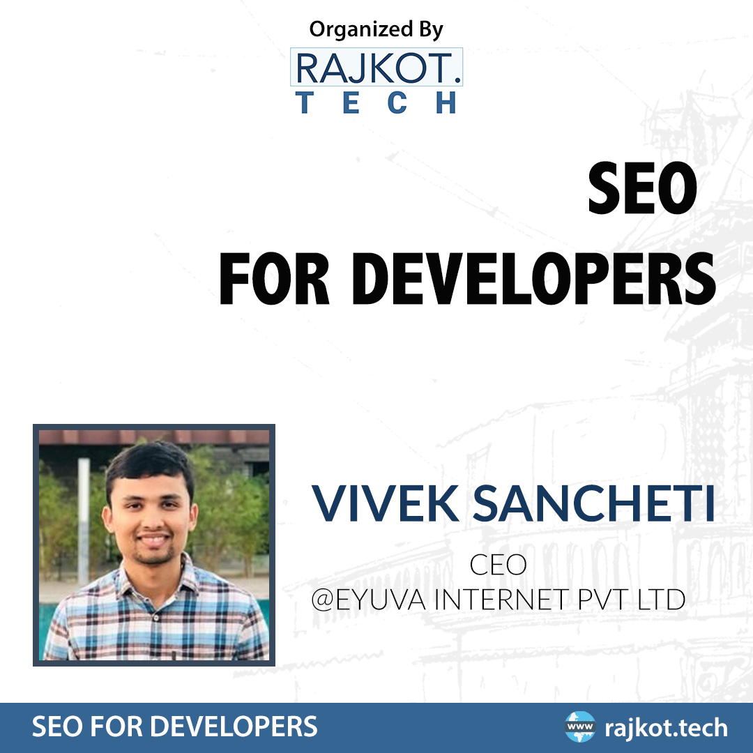 RajkotTech's tweet image. 🤟The wait is over. It's time to announce the first speaker of the much-awaited meetup 👇
🚀 Vivek Sancheti @eVivz 
1⃣ He is a Co-Founder & CEO @EYUVA 
2⃣ An expert with SEO and PPC
3⃣ A very nice guy
Grab tickets now to hear him on 9th Feb
🎟️ lnkd.in/fVjbkkc