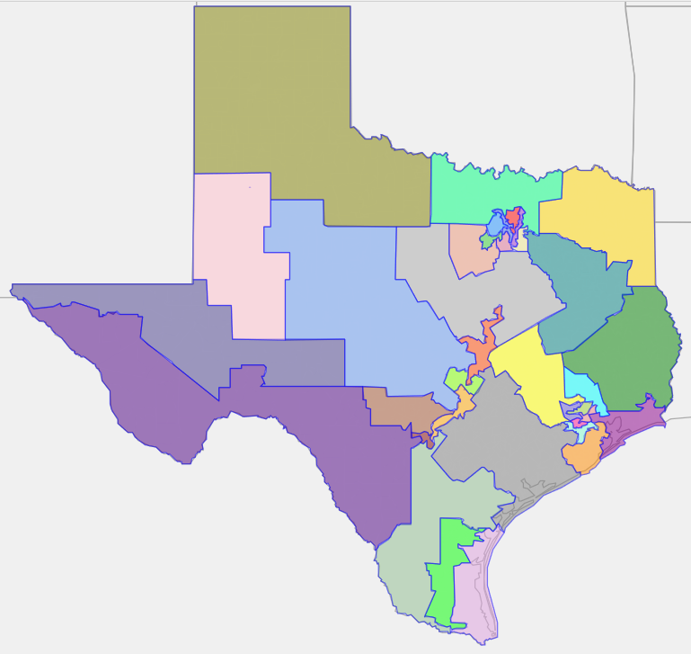 Funny thing about this TX map is that there was not a uniform swing. Instead, seats tended to move in directions that reinforced their original lean. The only competitive seat, the Waco-Austin  #TX31, solidified into a stronger D seat by 2016. 7/27  https://davesredistricting.org/join/759b9c25-9af7-4a68-a40c-0955add40030