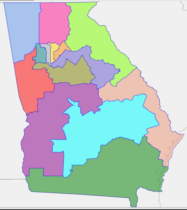 A third one of which I am proud. It also showed me how terrifyingly well GA’s polarization and population distribution lends itself to gerrymandering. All the blue districts turned bluer by 2016, solidifying the two most vulnerable –  #GA02 and  #GA12. 10/27  https://davesredistricting.org/join/4bd50c27-3289-48b4-8a7e-15af89002120