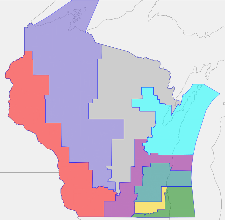 I think this succeeded. A single R vote sink ( #WI05) enabled 7 strong Obama seats. Clinton still won 4. Plus  #WI06 stayed competitive. No way to have anticipated how badly northern Wisconsin could have used another R vote sink without hindsight bias. 18/27  https://davesredistricting.org/join/d3f1cf40-629b-4d94-8f15-7969e5dc5b63