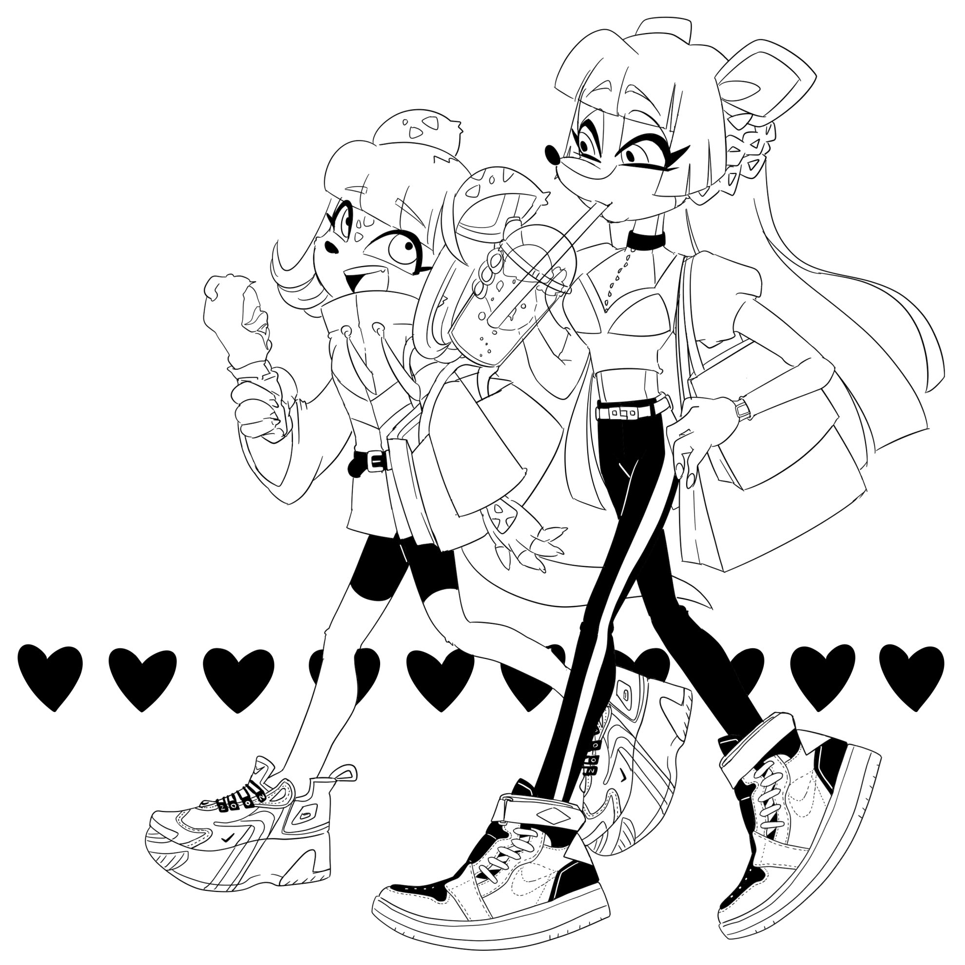 餅月モナ Mona Twitterissa Shopping Myocmona And Ocgawl 線画練習 線 引くの苦手すぎるのでタイムアタック練習中 Mnイラスト T Co Oaaxtxkiqo Twitter