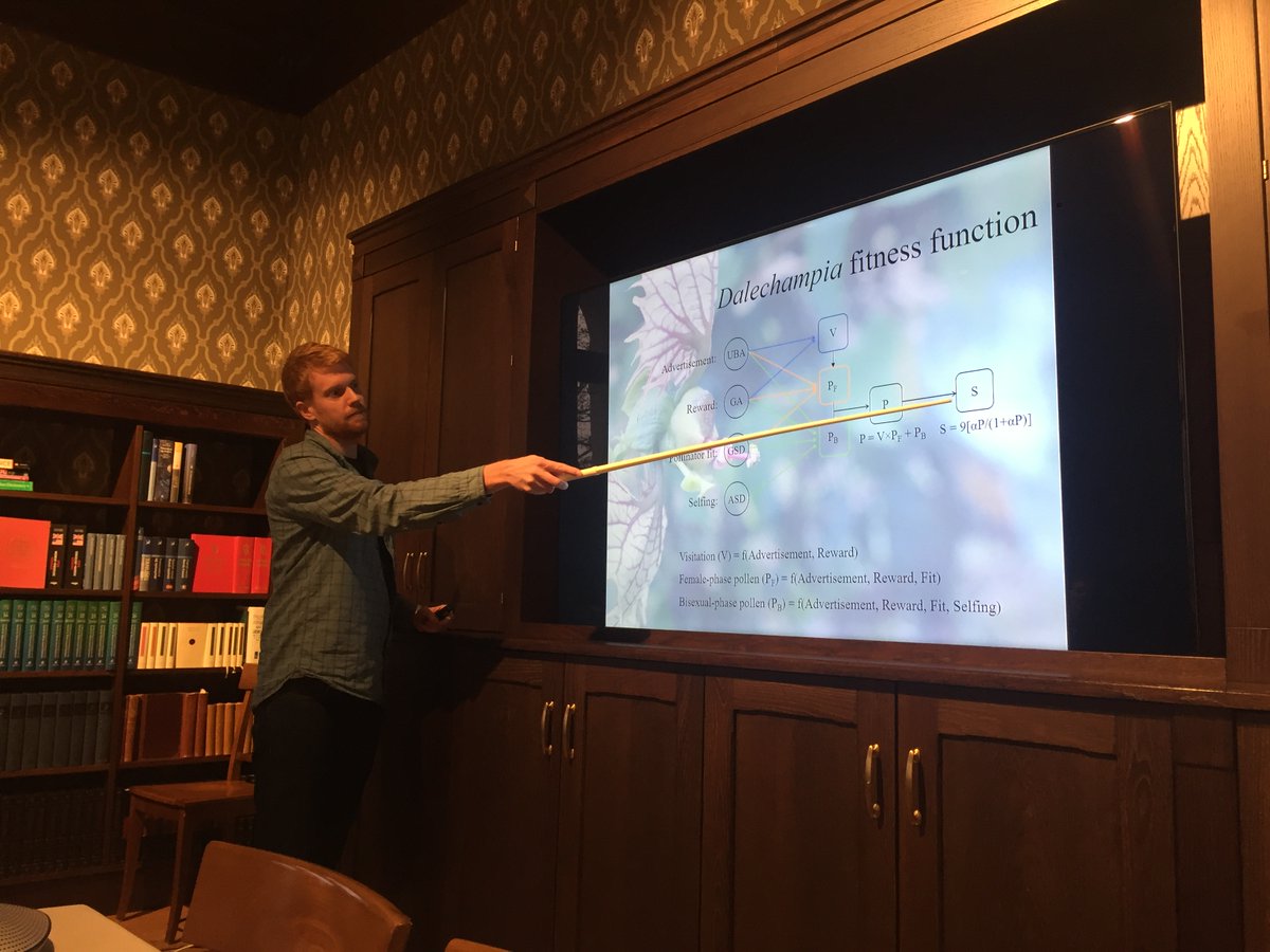 Thanks to Øystein H. Opedal (@oysteinopedal) for his great talk 'The #Evolvability of Flowers' and all the interesting discussions this week at @CASOslo.