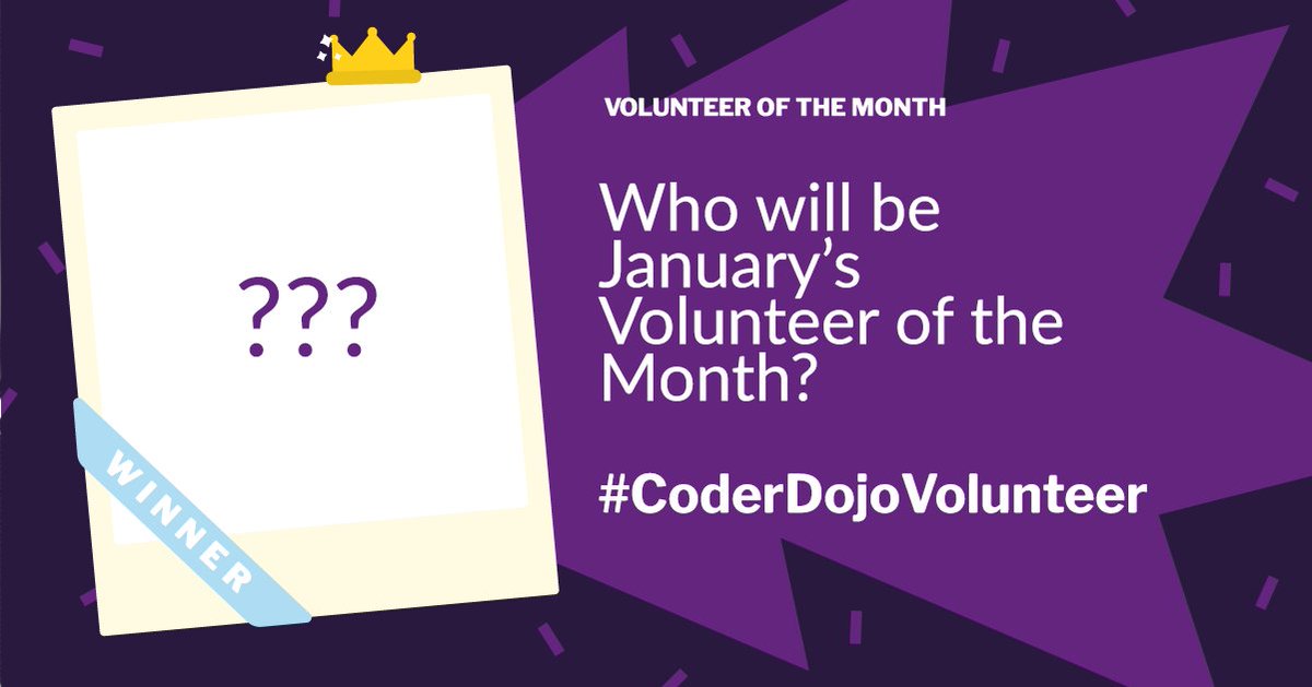 CoderDojo's tweet image. Thanks for brightening up January with your wonderful Volunteer of the Month nominations! 😍
You still have 2 DAYS to nominate a great volunteer before we randomly select a winner. There are also prizes to be won, so don’t be shy!
#CoderDojoVolunteer
coderdojo.com/2020/01/10/lau…