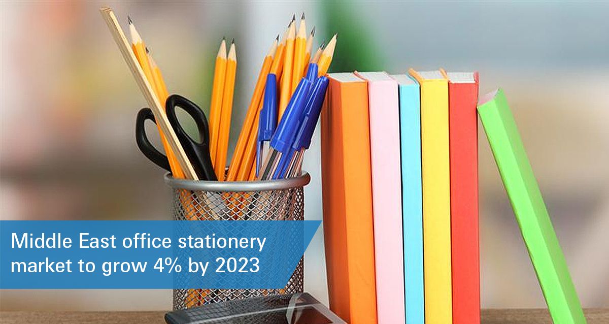 paperworldME's tweet photo. Market Update: #MiddleEast #officestationery market to grow 4% by 2023. Read more https://t.co/T81bMYjQnr #PaperworldMEA #Stationery #OfficeSupplies #SchoolSupplies #Paper #CorporateGifts #LuxuryGifts #PlayworldVillage #Toys #ToysAndGames #PreSchoolProducts #PartyItems #wrapstar https://t.co/PwqN1zr92m