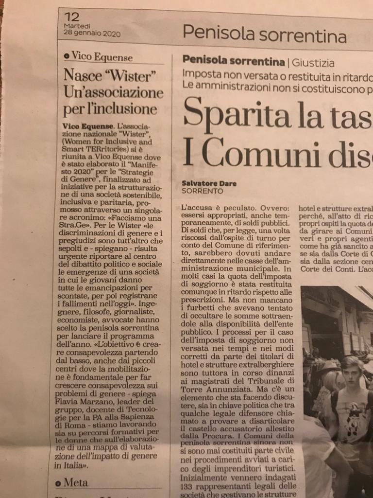 WISTERWISTER's tweet photo. Ci siamo incontrate a Vico Equense e siamo ripartite: vi aspettiamo a bordo con noi! #wisterandmister #newstart #paritàdigenere https://t.co/TkiQjq8nu9