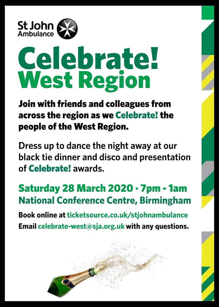 What's this? Oh it's just THE MOST EXCITING THING EVER. 

It's a evening to say thanks and celebrate all that you do for SJA and in the West. 

Grab your ticket at ticketsource.co.uk/stjohnambulance 

#CelebrateWest #Abigthankyou #danceoffanyone? #celebrateourpeople #weareawesome