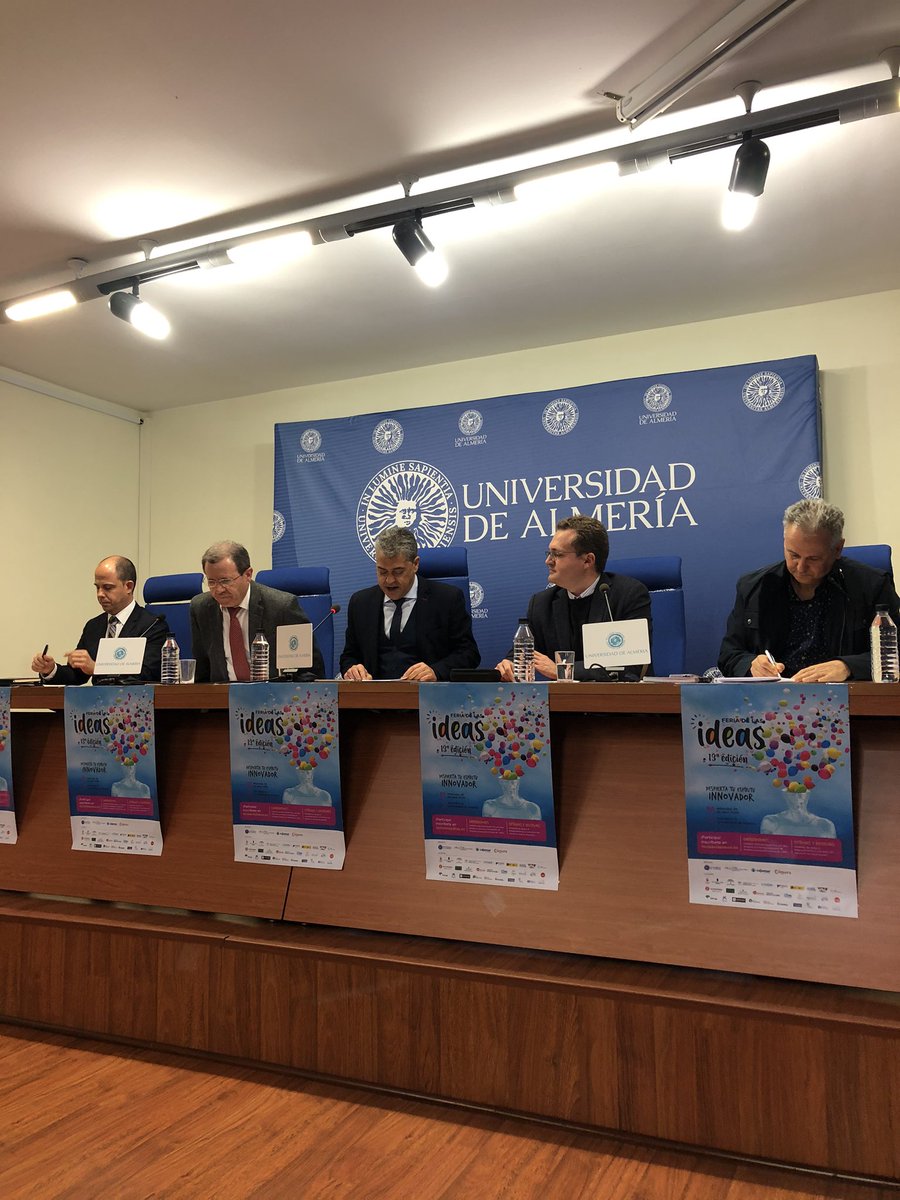 pitalmeria's tweet photo. 🆕 Hoy presentamos la XIII edición de la @FeriaIdeasUAL 💡 para despertar el espíritu innovador #emprendedores #inversores https://t.co/ZqBv7VKUIU