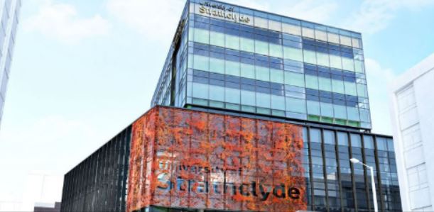A tall building at Strathclyde Uni