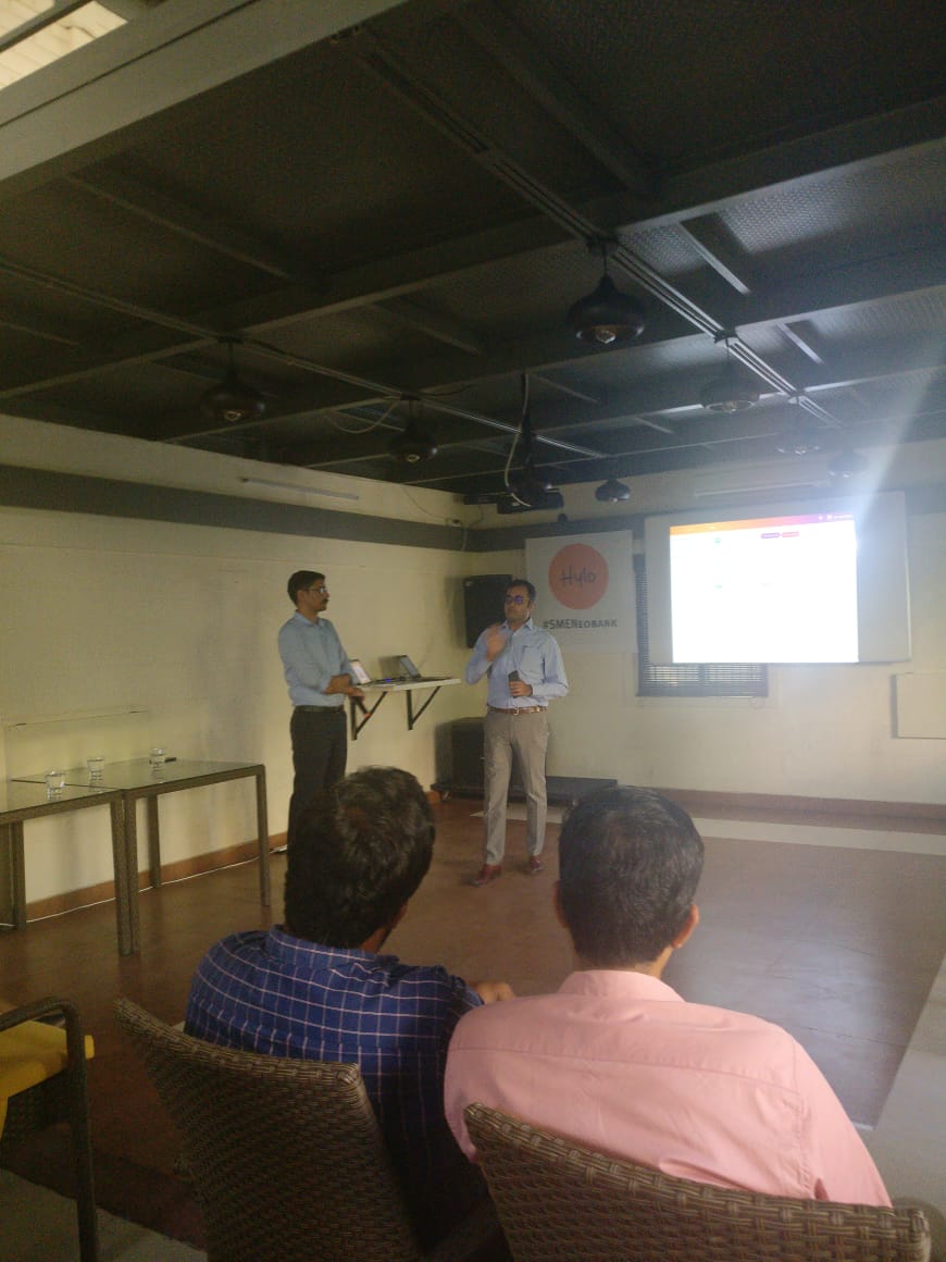 ViccasOfficial's tweet photo. So excited to be a part of this @HyLoBiz Challenger meetup. Let's Hylo IT together with Anurag and Sunil, who take us through the product features and resolve our queries
#goHylo #SMEbanking #NeoBanking #InvoicePaymentDigitization #automatedpayments #NeoBanksForSME https://t.co/uOFbtIwz8f