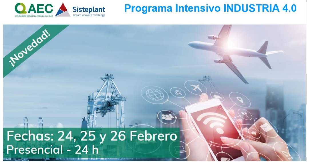 PROGRAMA INTENSIVO INDUSTRIA 4.0 

Inscríbete para conocer en profundidad las claves para hacer realidad una transformación 4.0 de la mano de <a href="/Sisteplant/">Sisteplant</a> y la <a href="/aec_es/">AEC</a> 

Más información: bit.ly/PII40-AEC

Dream Innovate Challenge
#Industria40 #Sisteplant #SisteplantAcademy