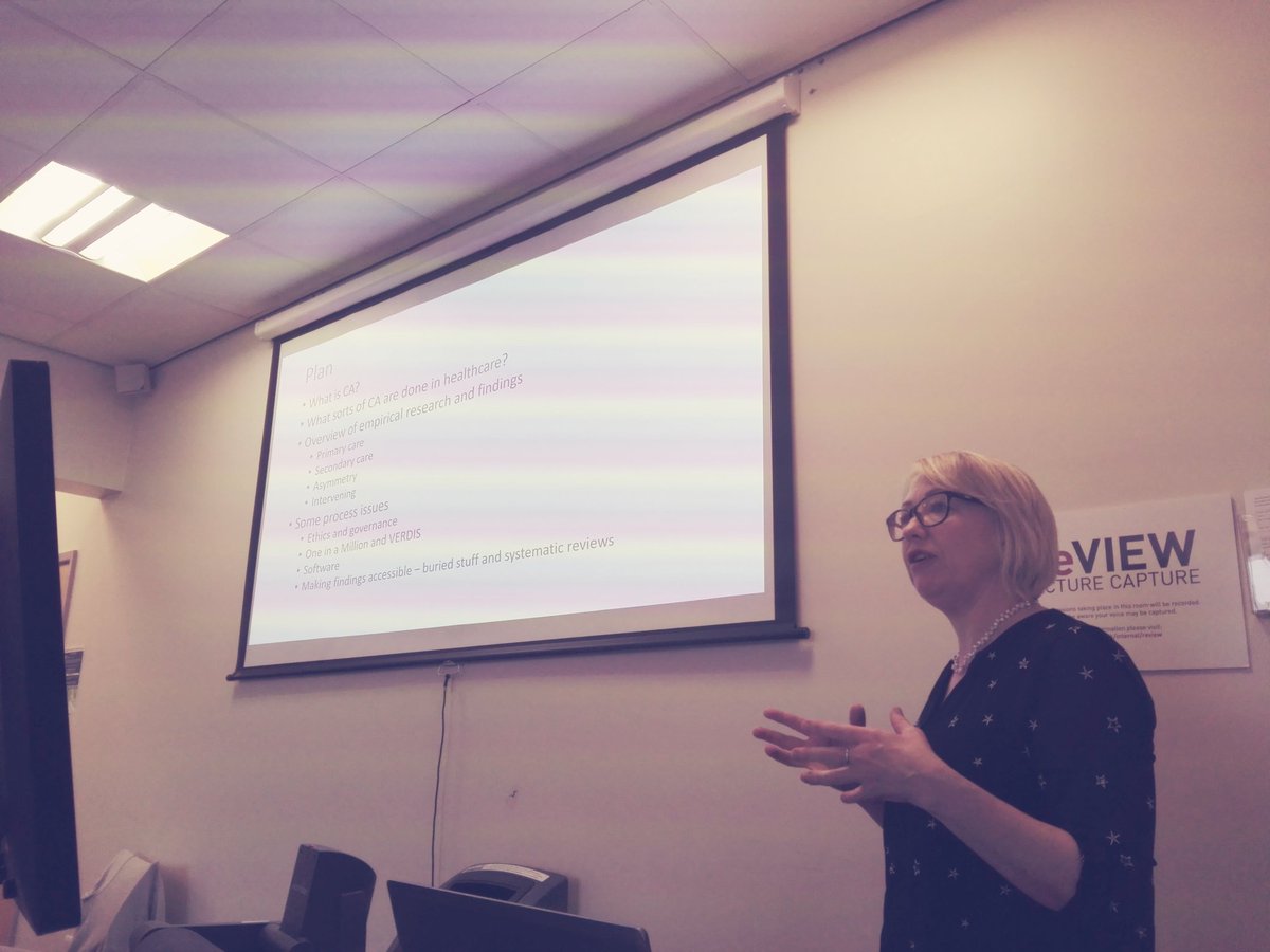 Workshop in Conversation Analysis and Healthcare Interactions. <a href="/CACEnotes/">Ruth Parry 💙</a> gives an overview of the field. <a href="/lboroCRCC/">Loughborough CRCC</a> <a href="/DARG_sessions/">🄳 🄰 🅁 🄶</a>
