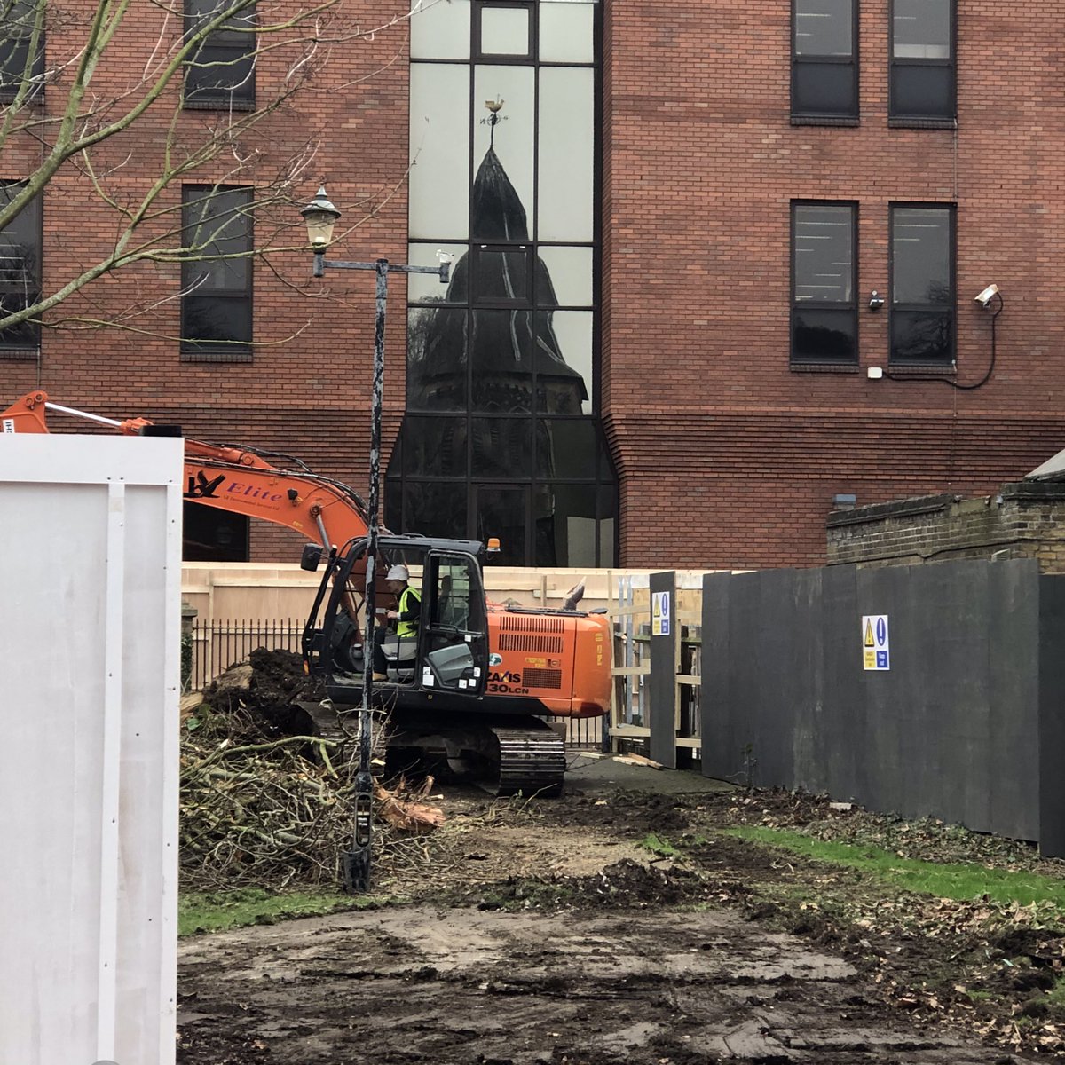 TheJohnKent's tweet image. Very sad to see Mulberry Square being destroyed and shops demolished to make way for new council offices.