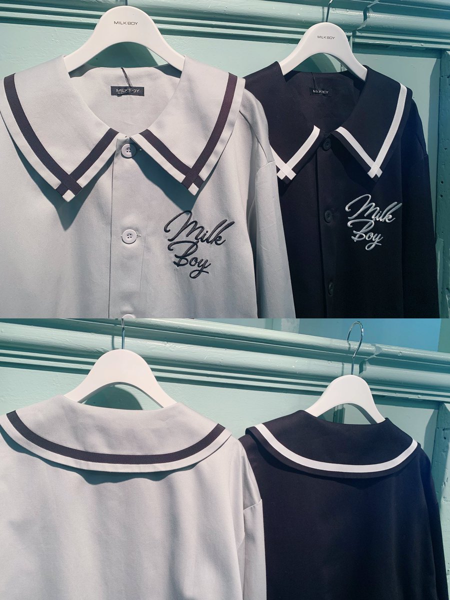 MILKBOY 2020 SPRING COLLECTION FLAT COLLAR SHIRTS ¥16,500+tax