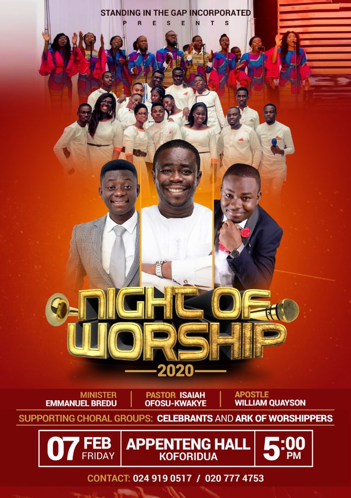 Hello friends in Koforidua, join us for this heaven on earth encounter  7th February. #GreatGrace