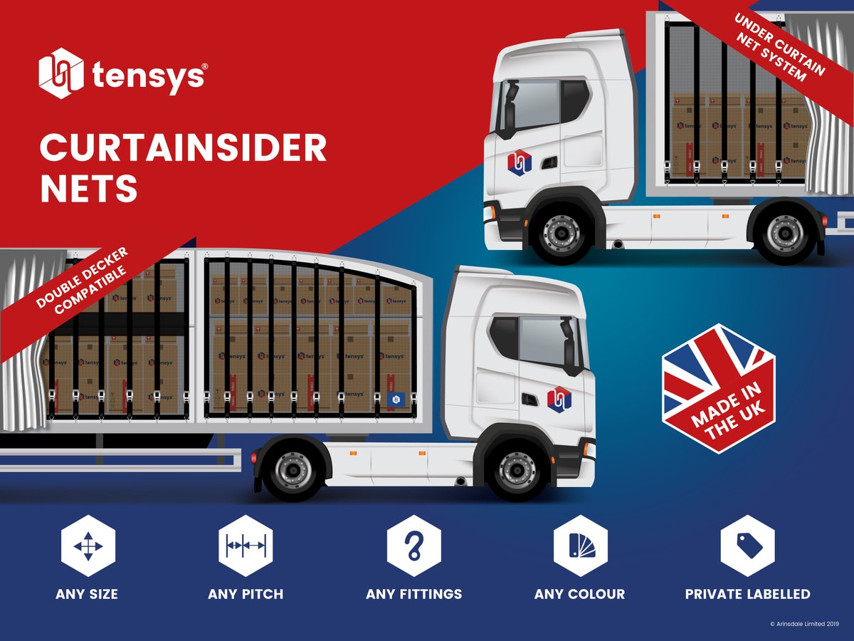 arinsdale's tweet image. Protect the driver and the cargo with our side net systems. 

We have the bespoke solution for every application. 

Please contact us so we can understand your requirements, recommending a solution. Both for OEM and retro fit.

#roadhaulage #loadsecuring #trucks #trailers #cargo