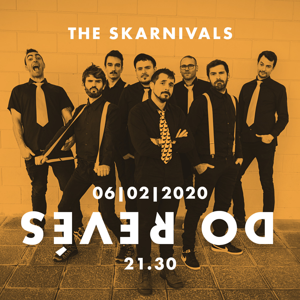 Comeza a conta atrás familia!🔥
Xa temos data de estrea do primeiro single que conformará este novo traballo!
🎬 Xoves 06 de Febreiro as 21.30 presentamos…. DO REVÉS! 
Ei carballeira!! 
#theskarnivals #skapunk #ska #bueu #galiza