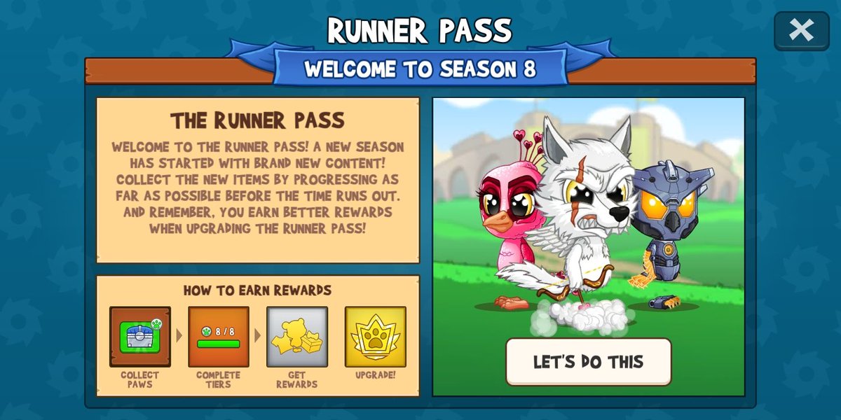 mitsu_fr3's tweet photo. Season 8 and Valentine event are here 😍😍 activate the potion, stay close to the other players and you will receive paws for the season pass after completing a chest😍😍 have fun loving each other🤗❤️ @TheFunRun #funrun3 #funrun3arena #bloodlineclan https://t.co/RpekOJiOq7