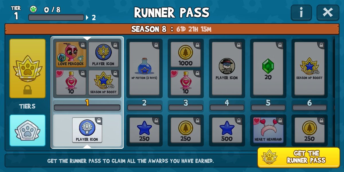 mitsu_fr3's tweet photo. Season 8 and Valentine event are here 😍😍 activate the potion, stay close to the other players and you will receive paws for the season pass after completing a chest😍😍 have fun loving each other🤗❤️ @TheFunRun #funrun3 #funrun3arena #bloodlineclan https://t.co/RpekOJiOq7