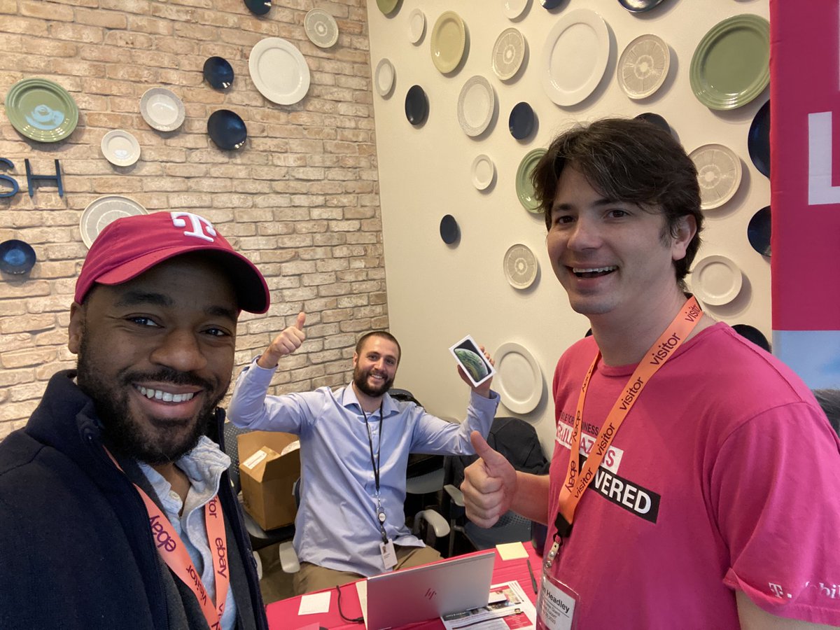 HeadleyJordan's tweet photo. Working with @eBay to deploy @TMobileBusiness service #SAMsRule. https://t.co/JC79Ggs3bh