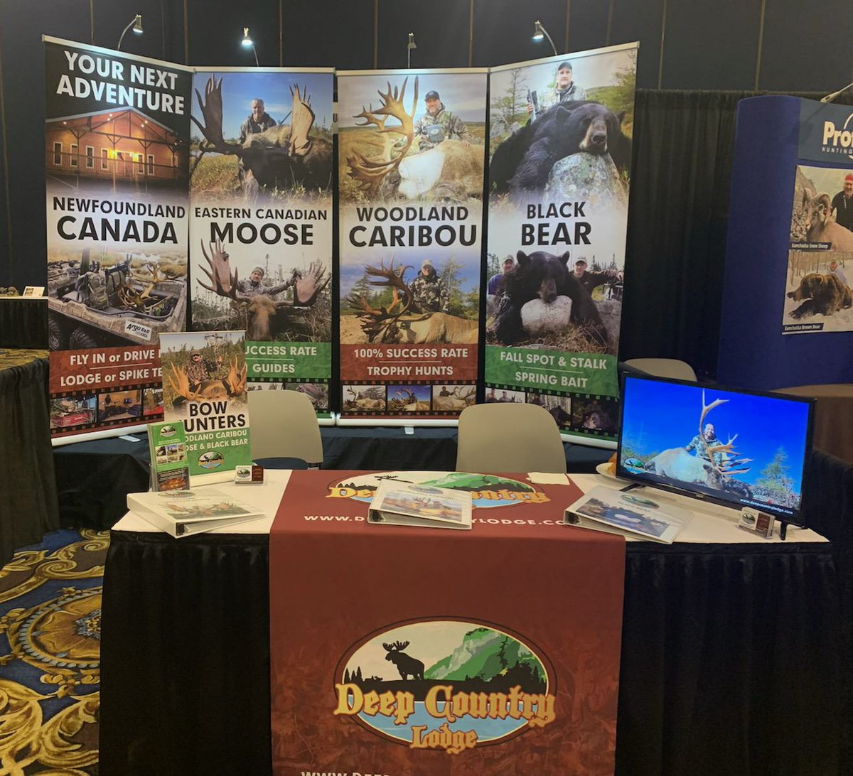 We're In Las Vegas! Check us out at the GSCO Hunter &amp; Outfitter Convention Jan 29th - Feb 1st @ Westgate Resort &amp; Casino! We can be found at Booth #525.  Show Time Today is 10am - 5pm. Drop by for a Chat! Booking Woodland Caribou, Eastern Canadian Moose &amp; Black Bear (Spring/Fall)