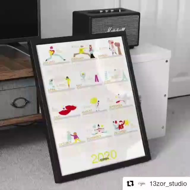 Nous avons demandé à 13zor_studio de donner vie à notre calendrier inspirationnel 2020 💞 Vous en voulez un ? Il nous reste une petite vingtaine d'exemplaires imprimés en A3 au bureau. Passez nous faire coucou et en récupérer un 👋 (sur rdv uniquement) Sinon il est téléchargeable