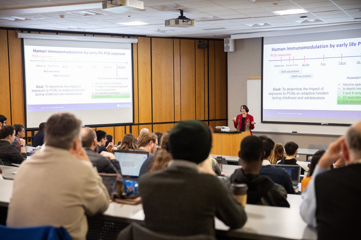 RITscience's tweet photo. We would like to thank our distinguished speaker, Dr. B. Paige Lawrence from the @UofR, for her informative seminar titled, 'Environmental Influences on the Immune System.' 

#immunesystem #environmentalinfluence #immunology #biology https://t.co/ZeLFQwcg2O
