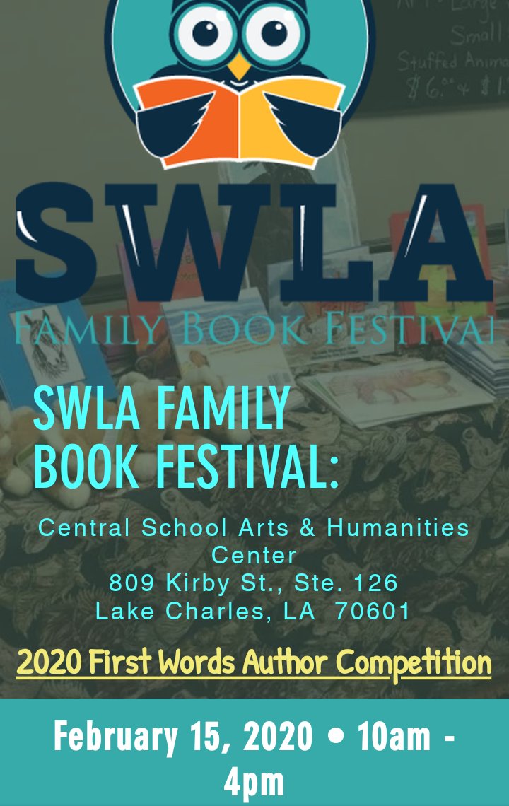 AuroraBookCo's tweet photo. ABC is proud to announce that @_dmborne will be participating in the 2020 SWLA Family Book Festival in Lake Charles, LA! Come celebrate books with us! https://t.co/npTuX9hPEz
