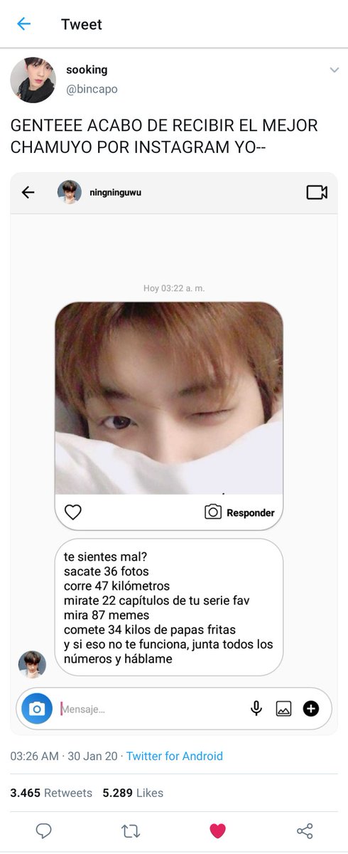 _yeonnjun's tweet image. • AU SOOKAI - Insta 📱•
donde Soobin sube una historia diciendo que se siente mal y Kai aprovecha la oportunidad para hablarle a su crush de una forma bastante llamativa.