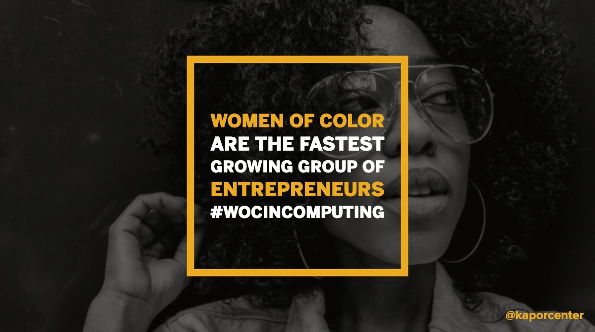 KaporCenter's tweet image. A little louder for those in the back! 👏🏿👏🏼👏🏽
Find more stats like this in our report covering experiences of #WOCinTech! 
Full Report ➡️bit.ly/WOCinComputing #WOCinComputing
