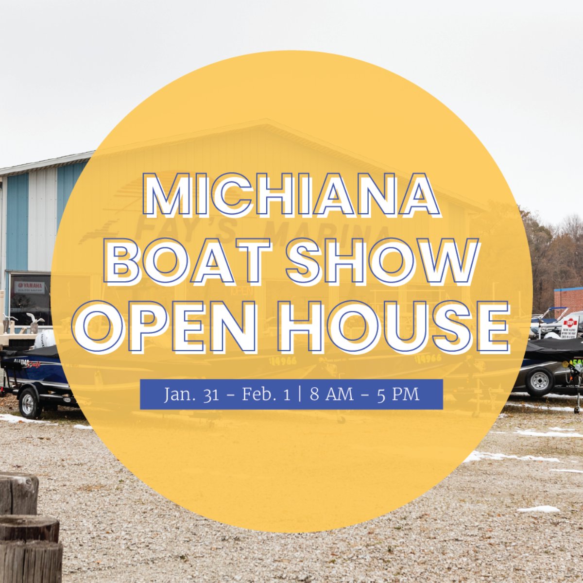 FaysMarina's tweet photo. Take advantage of Michiana Boat Show rebates before they expire at the open house, happening tomorrow through Feb. 1 from 8 AM - 5 PM! https://t.co/K3hdEoMi6z