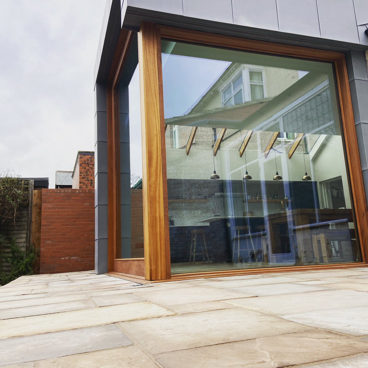 Recently finished extension in Newcastle #construction #zinc  #bigwindows