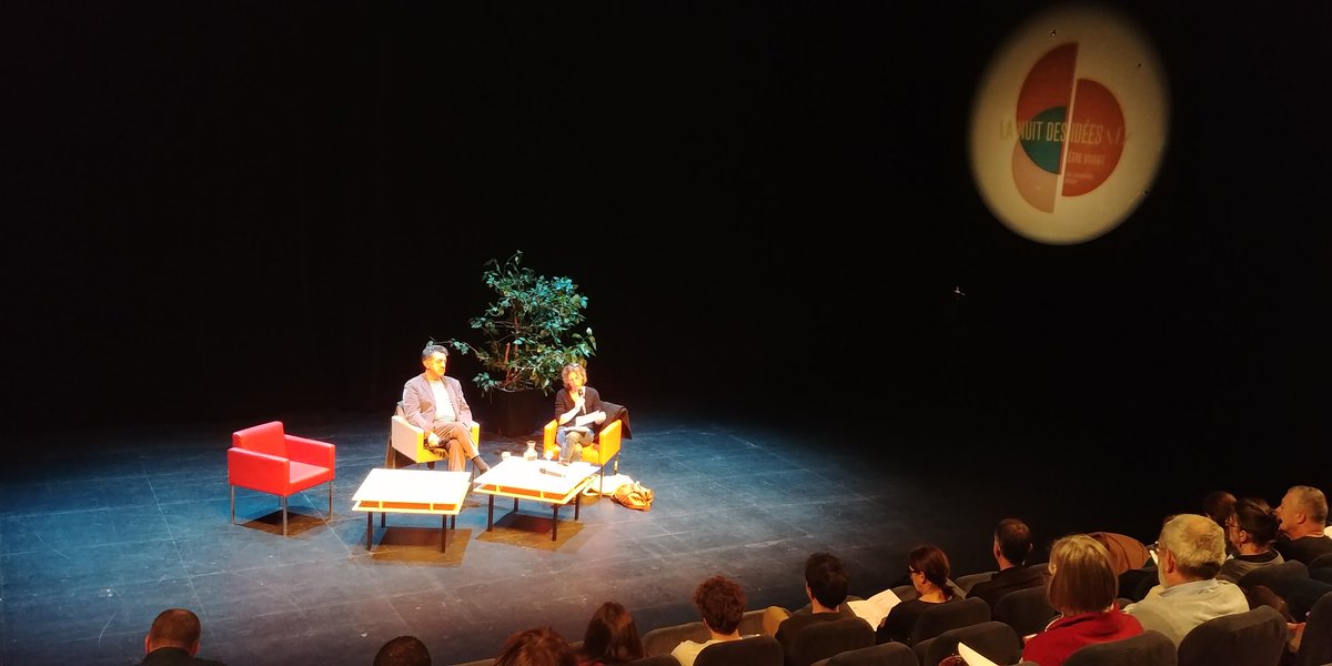 tnbrennes's tweet photo. #LaNuitDesIdées #Rennes
1er débat de la soirée au @tnbrennes
Tête à tête avec Yves COCHET, auteur de "Devant l’effondrement, essai de collapsologie" (Éd. Les liens qui libèrent)
> Modéré par @joellegayot 

Rejoignez-nous jusqu'à 23h ! (Entrée libre) https://t.co/E5M9lBnLW2