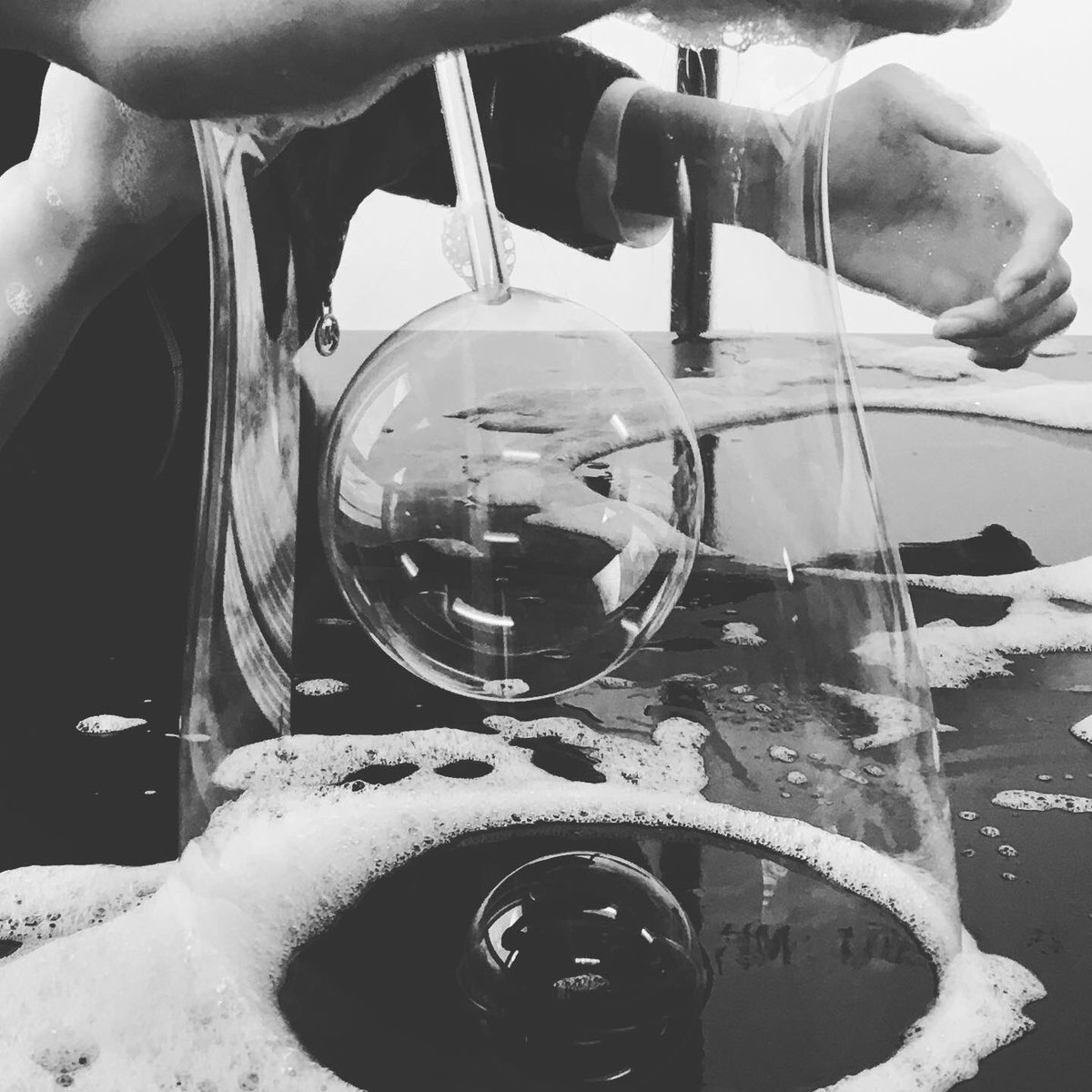 PHSWilliams's tweet photo. We used bubbles to model the cell membrane in class today! #ibbio #pcepscience https://t.co/NVX6bldO1O