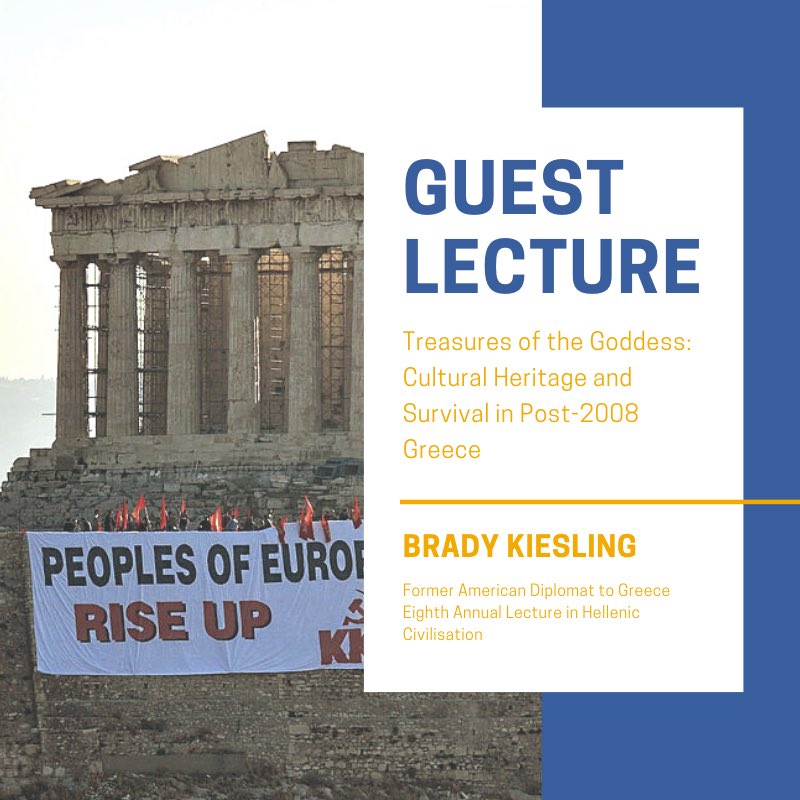 UM_Classics's tweet image. Our next public lecture is this Sunday! Please welcome Brady Kiesling, former American Diplomat to Greece, on Feb 2 at 3:00 in 118 St. John’s College #umclassics #umanitoba #umcsc