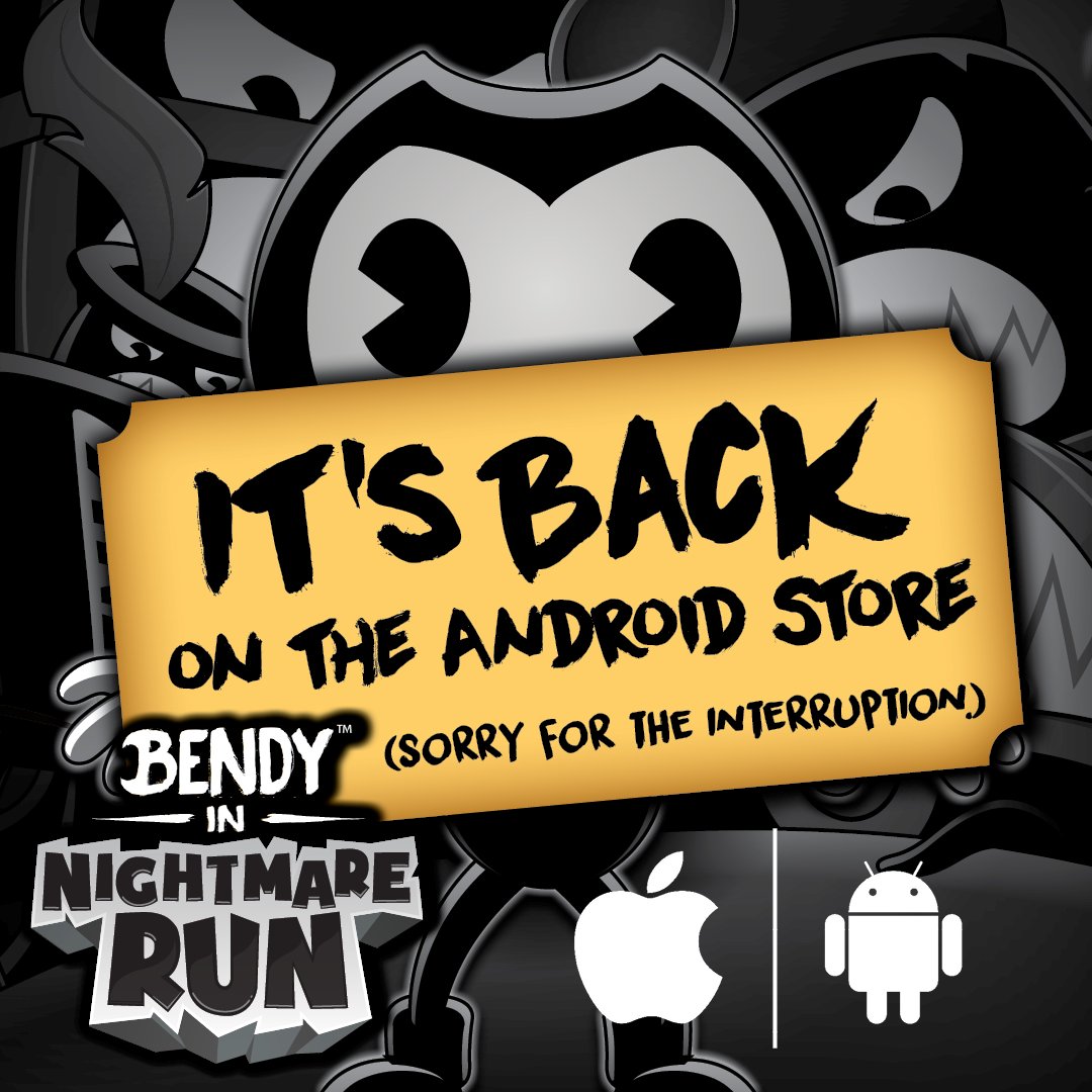 Bendy em Nightmare Run versão móvel andróide iOS apk baixar